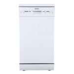 electriQ 10 Place Settings Freestanding Slimline Dishwasher - White