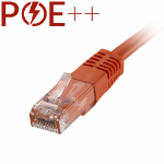 Cablenet 1m Cat6 RJ45 Orange U/UTP PVC 24AWG Flush Moulded Booted Patch Lead