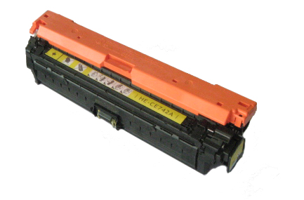 CTS Wholesale Reman HP Laserjet CP5220 Yellow CE742A Toner
