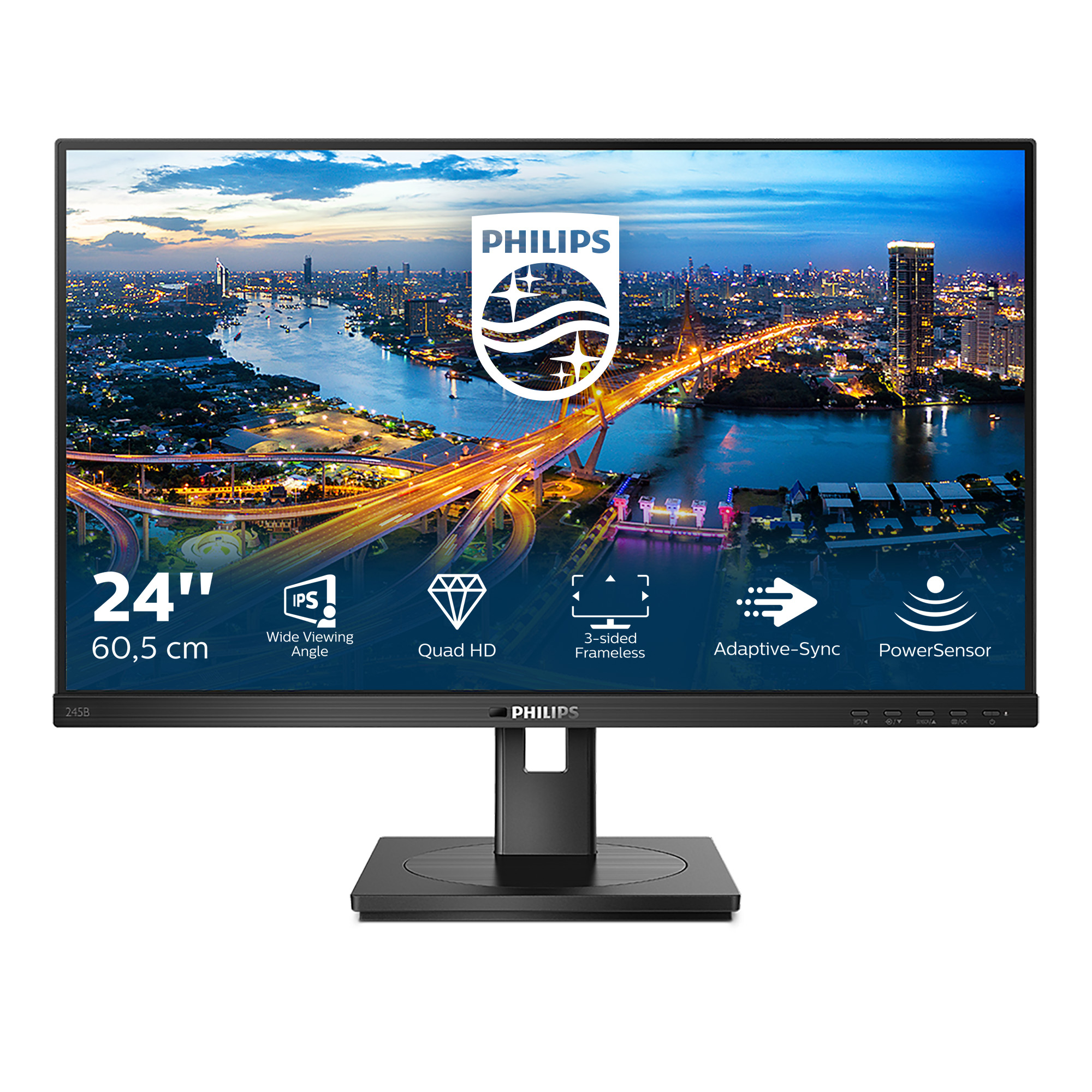 Philips B Line 245B1/00 computer monitor 60.5 cm (23.8") 2560 x 1