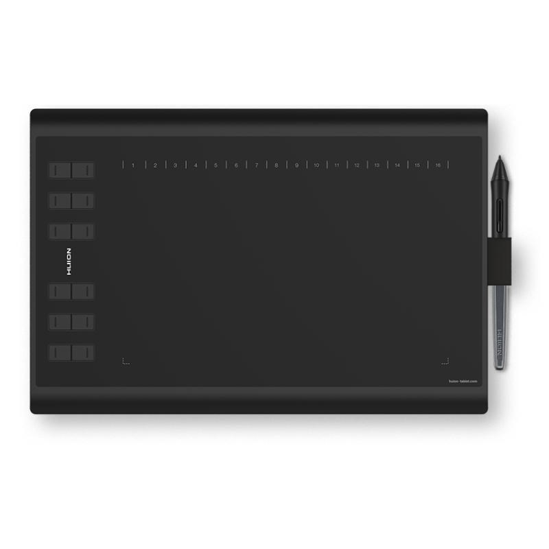 HUO HUION H1060P graphic tablet 5080 lpi 250 x 160 mm USB Black