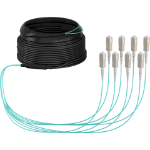 EFB Elektronik O8321S30OM3 InfiniBand en Glasvezelkabel 30 m 8x SC U-DQ(ZN) BH Aqua-kleur, Beige, Zwart