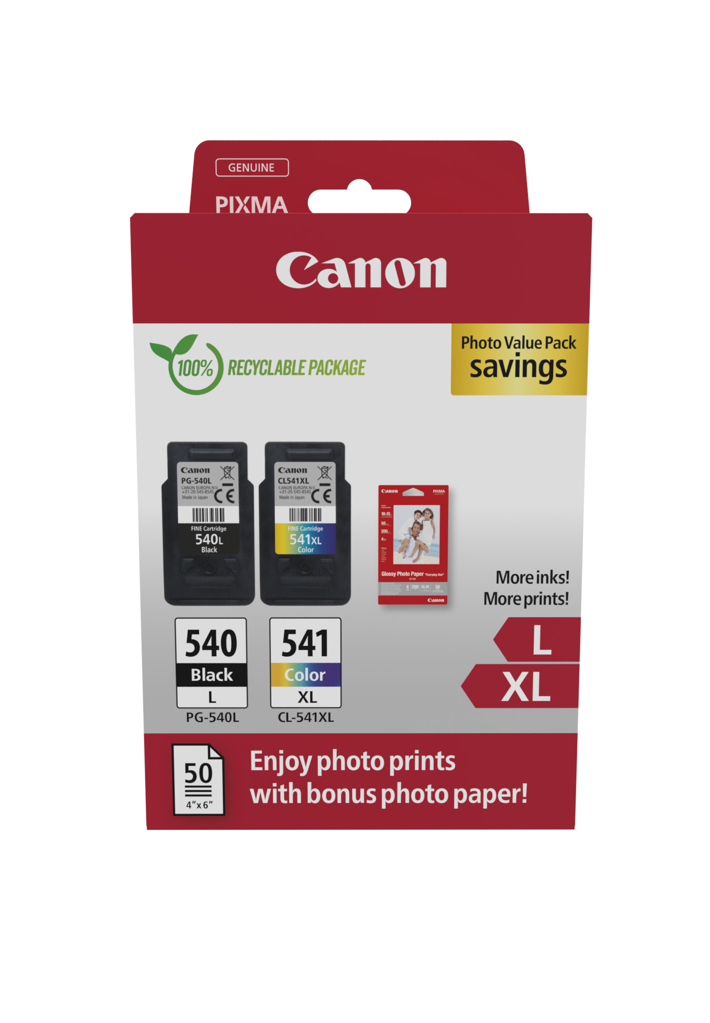 Canon 5224B012/PG-540L+CL-541XL Printhead cartridge multi pack...