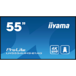 iiyama LH5554UHS-B1AG Signage Display Digital signage flat panel 138.7 cm (54.6") LCD Wi-Fi 500 cd/m² 4K Ultra HD Black Built-in processor Android 11 24/7