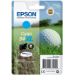 Epson Golf ball Singlepack Cyan 34XL DURABrite Ultra Ink