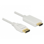 DeLOCK 83819 video cable adapter 3 m DisplayPort HDMI White