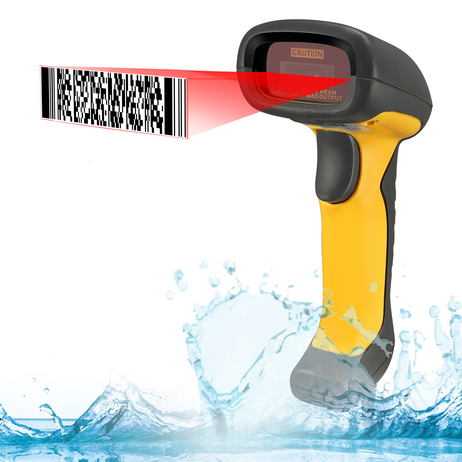 Photos - Barcode Scanner Adesso NuScan 5200TU - Antimicrobial & Waterproof 2D Barcode Scann NUS 