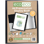 Eco Eco A4 50% Recycled 60 Pocket Presentation Display Book - Single