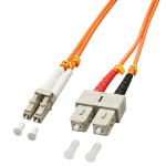 Lindy 10m OM2 LC - SC Duplex fibre optic cable Orange