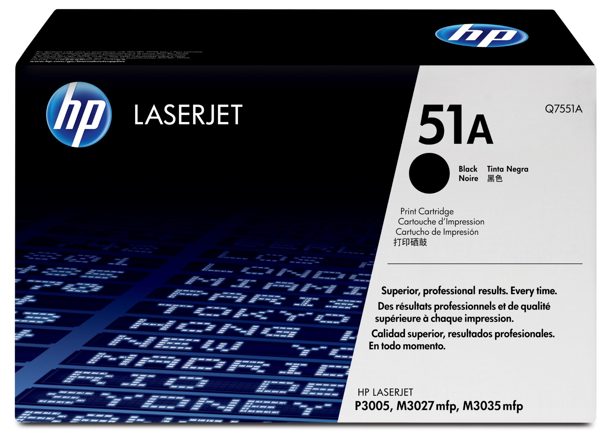 HP Q7551A/51A Toner cartridge black. 6.5K pages ISO/IEC 19752 for HP L