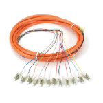 Black Box FOPT50M1-LC-12OR-3 InfiniBand/fibre optic cable 3 m 12x LC OFNR OM1 Orange