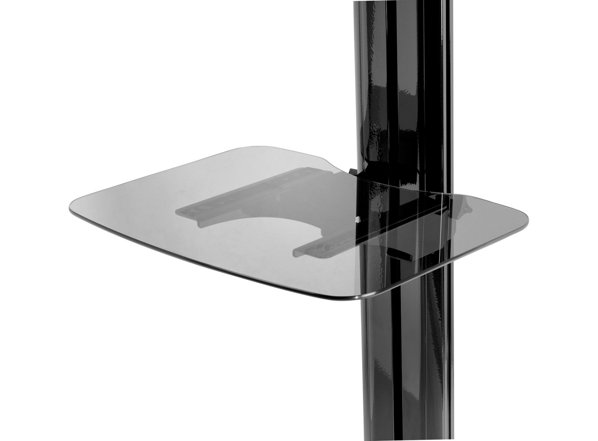 Peerless ACC-GS1 multimedia cart accessory Black Tempered glass Shelf