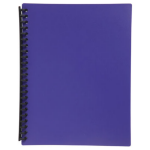 MARBIG REFILLABLE DISPLAY BOOK A4 20 POCKET PURPLE