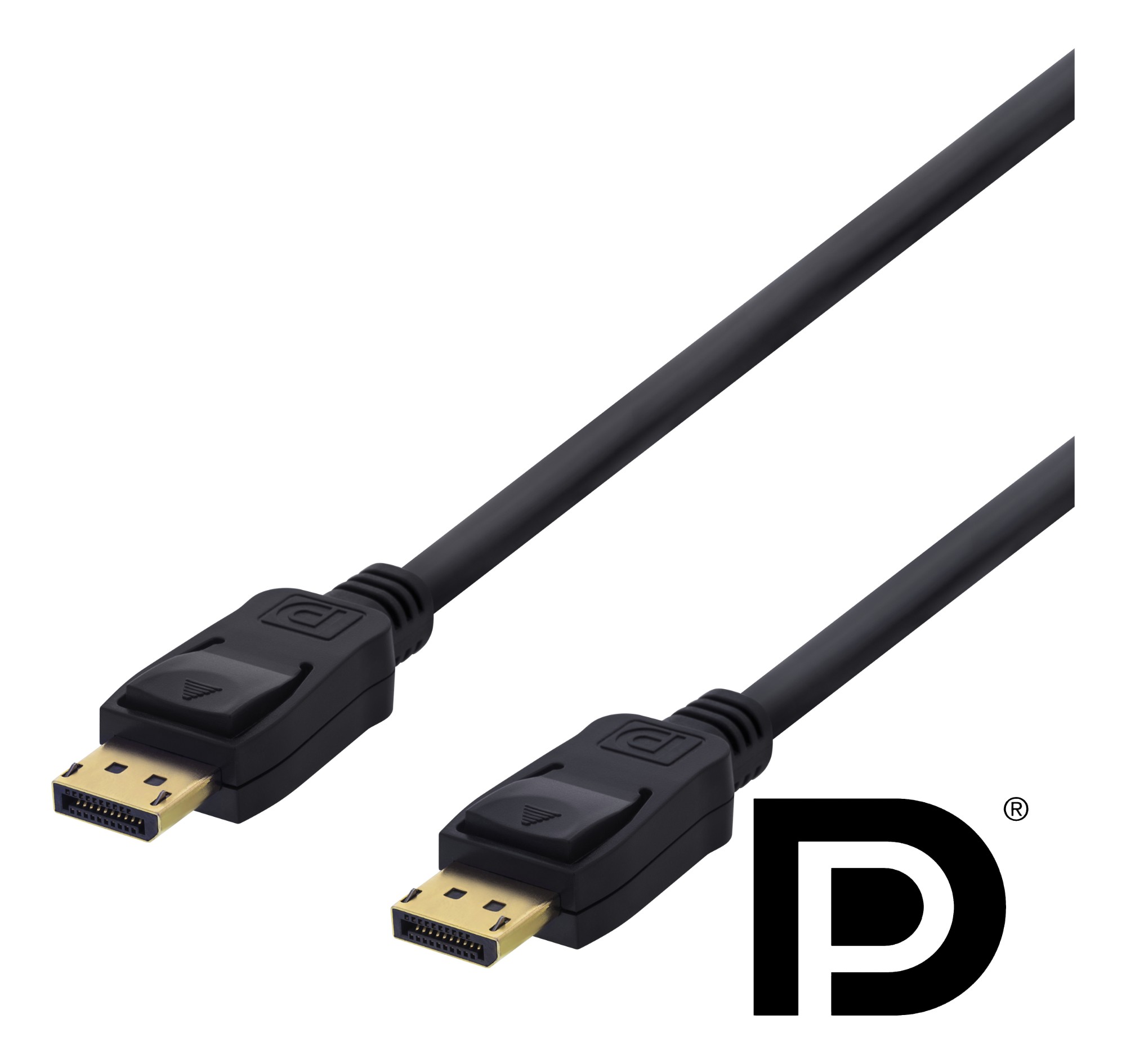 EU Product - DisplayPort Cable 4K UHD, DP 1.2, 2m - Black thumbnail