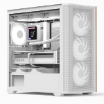 Aerocool D301A Mini Tower White, Wood