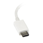 StarTech.com 12 cm White Micro USB to USB OTG Host Adapter M/F