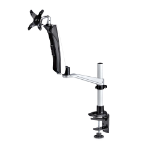 StarTech.com Monitor Desk Mount For 27in 16:9 or 30in 21:9 Ultrawide Screens, VESA 75x75/100x100, Tool-Less Arm Adjustments, C-Clamp/Grommet, Spring-Assisted Arm