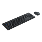 Rapoo 8110M keyboard Mouse included Universal RF Wireless + Bluetooth QWERTY English Black