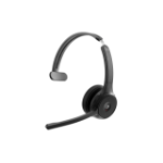 Cisco Headset 721, Wireless Single On-Ear Bluetooth Headphones, Webex Button, USB-A HD Bluetooth Adapter, Soft Case, Carbon Black, 1-Year Limited Liability Warranty (HS-WL-721-BUNA-C)