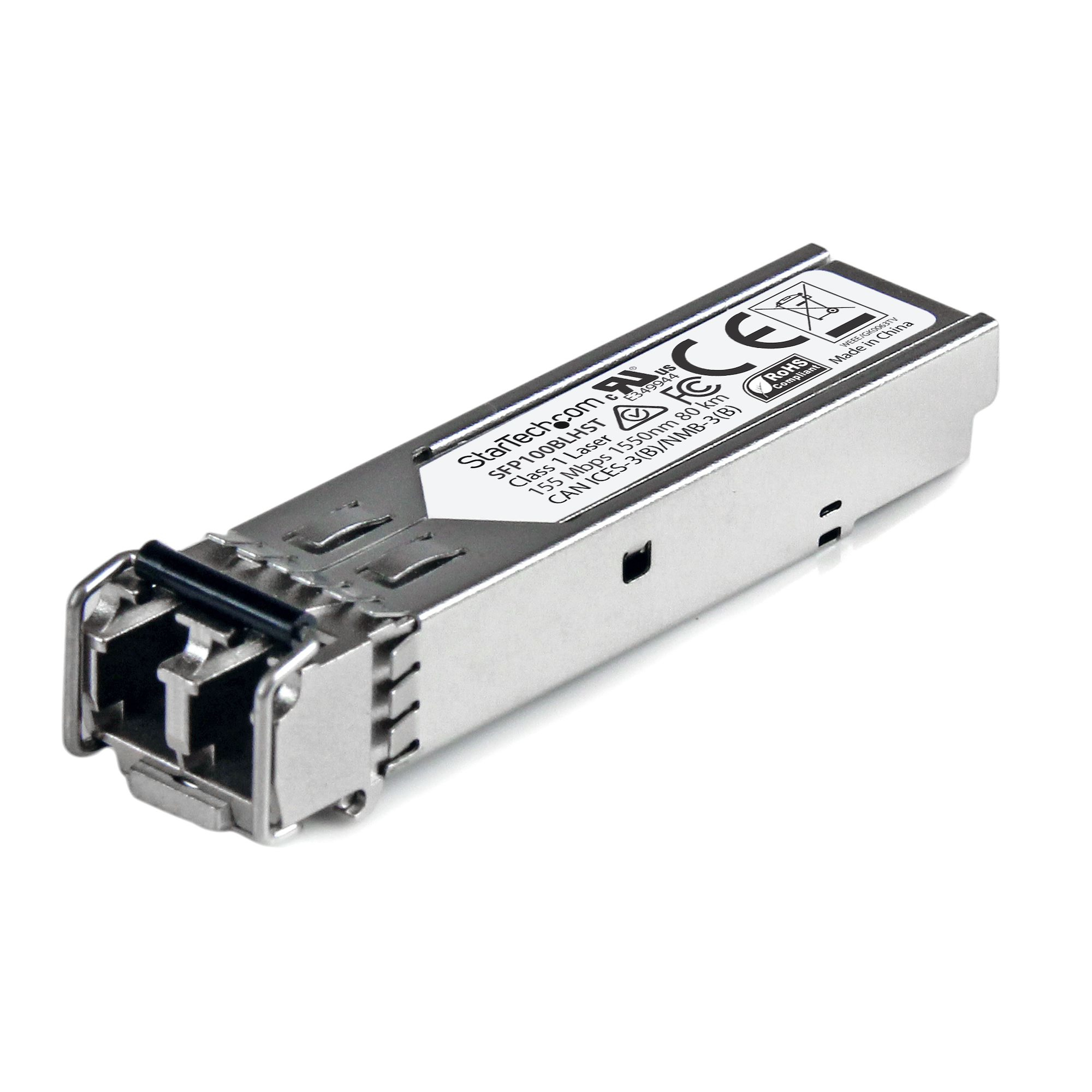 StarTech.com SFP100BLHST Compatible 155M SFP 80 km Transceiver