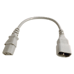 Cablenet 3m IEC C14 - IEC C13 Grey PVC 1.0mm Power Leads