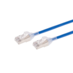 Monoprice SlimRun networking cable Blue 300" (7.62 m) Cat6a S/FTP (S-STP)