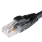 Cablenet 3m Cat5e RJ45 Black U/UTP LSOH 24AWG Snagless Booted Patch Lead