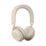 Jabra Evolve2 75 Headset Draadloos Hoofdband Kantoor/callcenter Bluetooth Oplaadhouder Beige