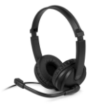 Aluratek AWHU02FB headphones/headset Wired Head-band Calls/Music USB Type-A Black