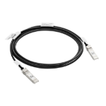 HPE Aruba Networking 10G SFP+ to SFP+ 3m Direct Attach Copper Cable InfiniBand en Glasvezelkabel SFP+ DAC Zwart