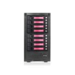 iStarUSA JAGE6BT8HDRD disk array Desktop Black, Red