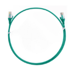 8WARE CAT6 Ultra Thin Slim Cable 2m / 200cm - Green Color Premium RJ45 Ethernet Network LAN UTP Patch Cord 26AWG for Data