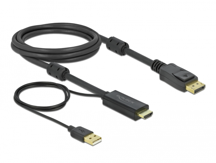 85964 DELOCK Video- / Audiokabel - HDMI, USB (nur Strom)