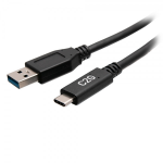 C2G 6in USB-C® Male to USB-A Male Cable - USB 3.2 Gen 1 (5Gbps)