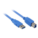 Sharkoon USB 3.0 A-B USB cable 1 m USB A USB B Blue