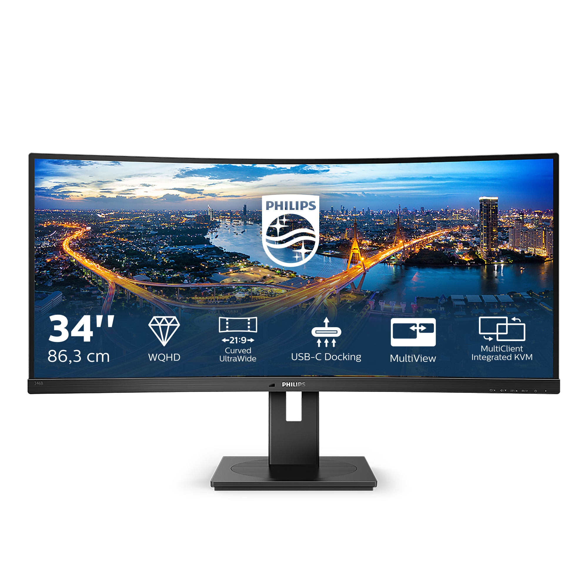 Philips B Line 346B1C/00 computer monitor 86.4 cm (34") 3440 x 14