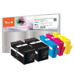 Peach PI300-404 inktcartridge 5 stuk(s) Zwart, Cyaan, Magenta, Geel