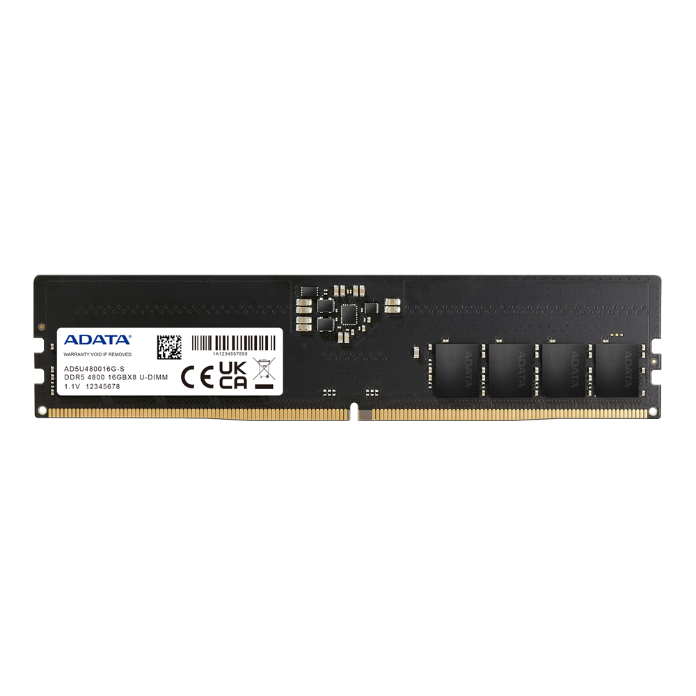 Image of ADATA DDR5-4800 U-DIMM memory module 16 GB 1 x 16 GB 4800 MHz ECC
