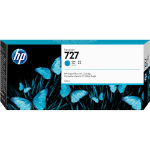 HP 727 300-ML CYAN DESIGNJET INK CARTRIDGE - T920/T930/T1500/T1530/T2500/T2530