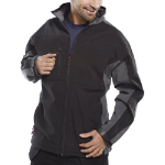 BEESWIFT Two Tone Soft Shell Jacket Black / Grey Xs