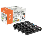 Peach PT1108 tonercartridge 4 stuk(s) Compatibel Zwart, Cyaan, Magenta, Geel