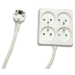 Microconnect MC-PSSQUARE040150FRW power extension 1.5 m 4 AC outlet(s) Indoor White