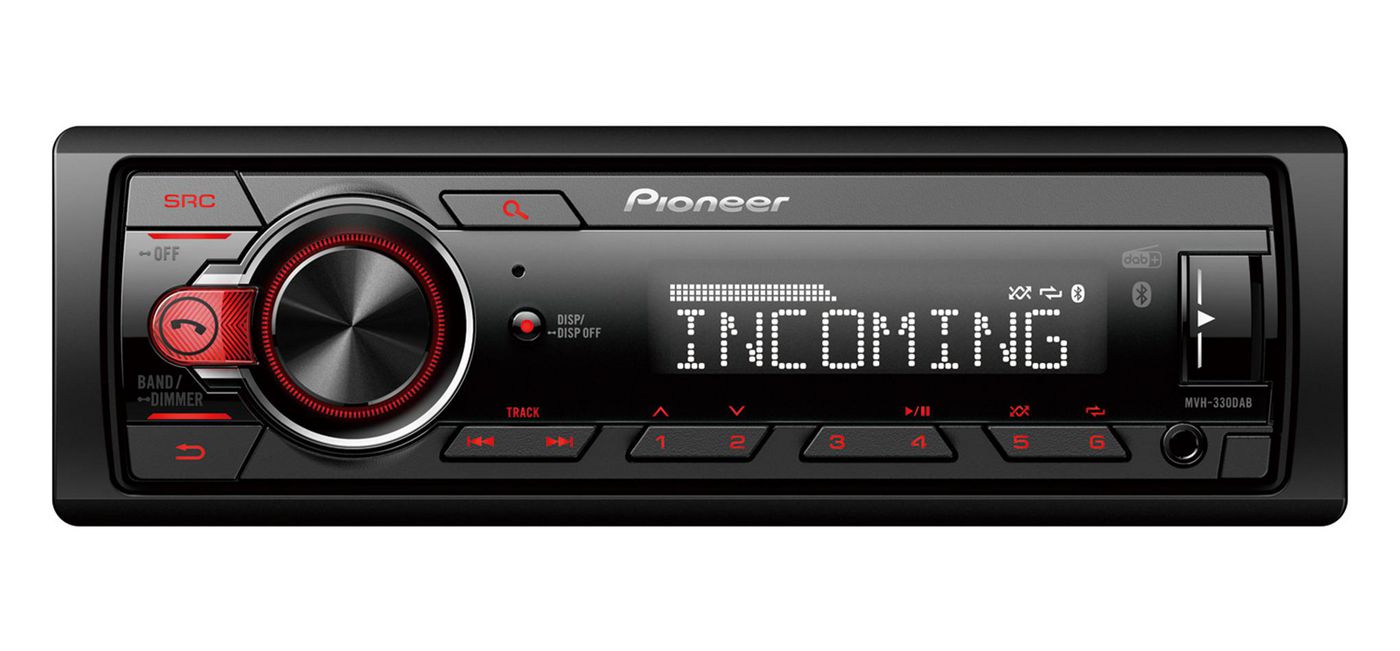 Pioneer MVH-330DAB - Black - 1 DIN - 200 W - 50 W - Android - AAC...