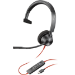 POLY Blackwire 3310 Monaural Microsoft Teams Certified USB-C Headset + USB-C/A adapter