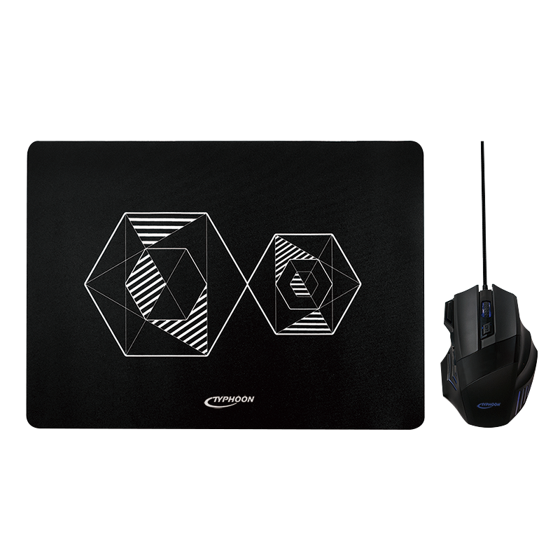 LogiLink Typhoon Gaming combo set, Mouse + Mousepad