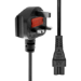 ProXtend Type G (UK) to C5 Power Cord Black 0.5m