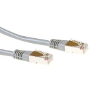 ACT Grijze 0,5 meter F/UTP CAT5E patchkabel met RJ45 connectoren