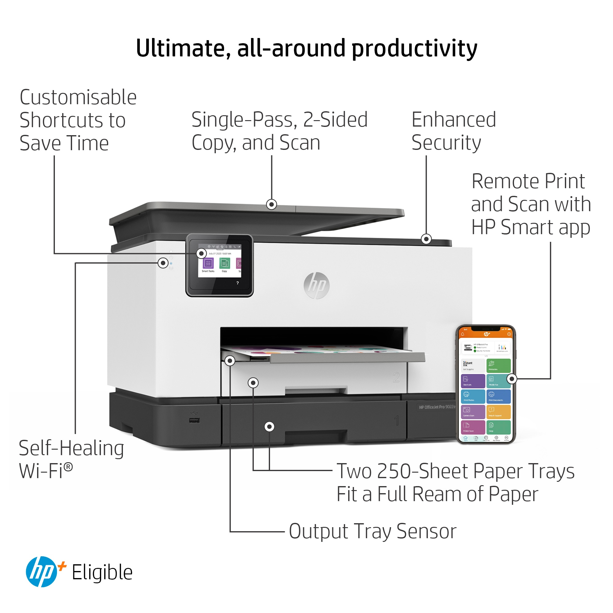 Ebuyer - The HP OfficeJet Pro 9022e All-in-One Printer.