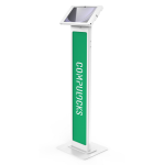 Compulocks Galaxy Tab A9+/A11+ Apex Enclosure Brandable Floor Stand - White