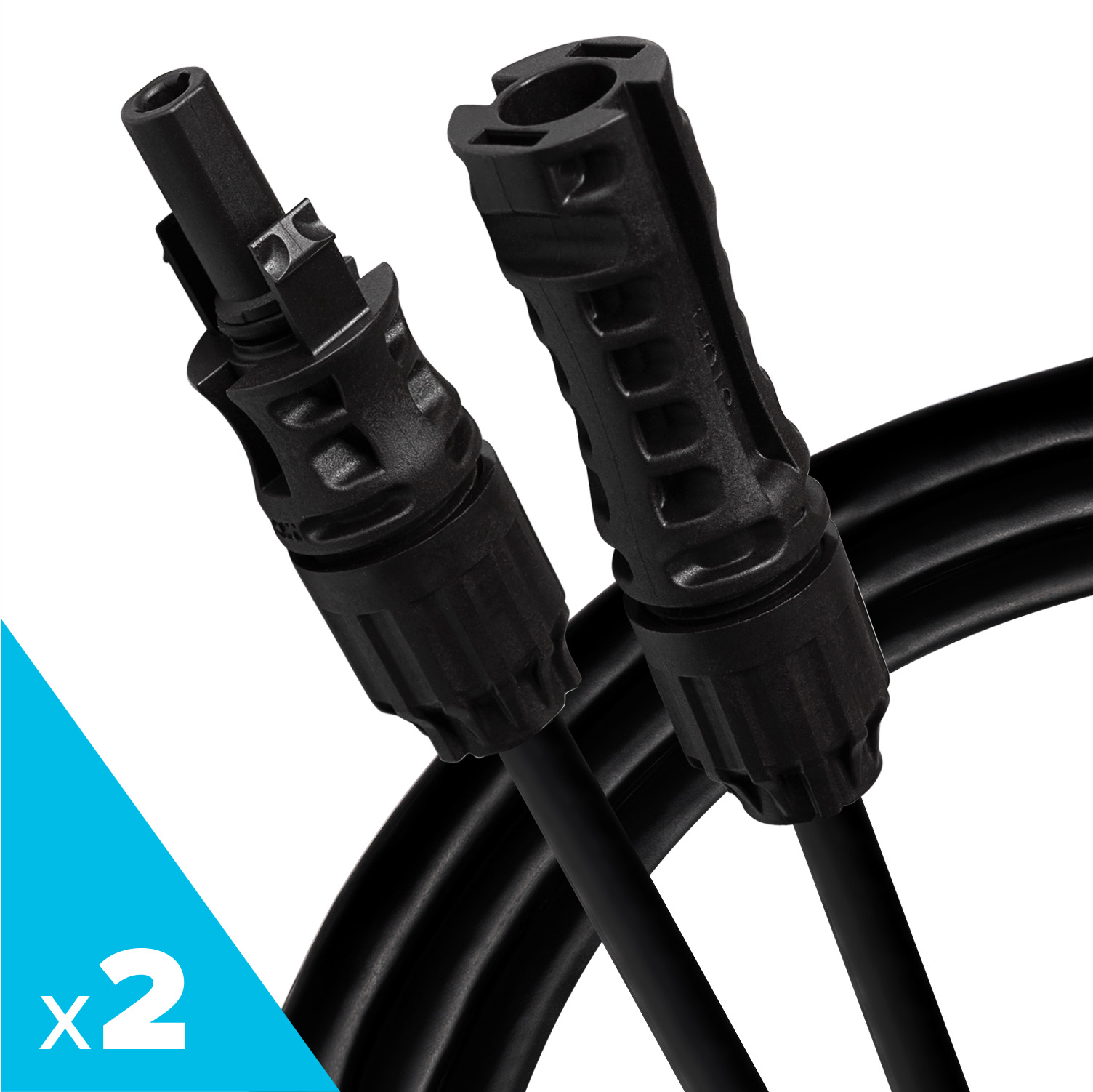 Pre-Crimped 4mm DC Cable with MC4 EVO 2-1 Connector 10M - Pack of 2 thumbnail